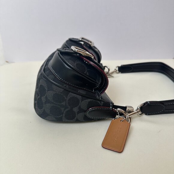 Coach Black Shoulder Bag Underarm Bag - Picture 14 of 14